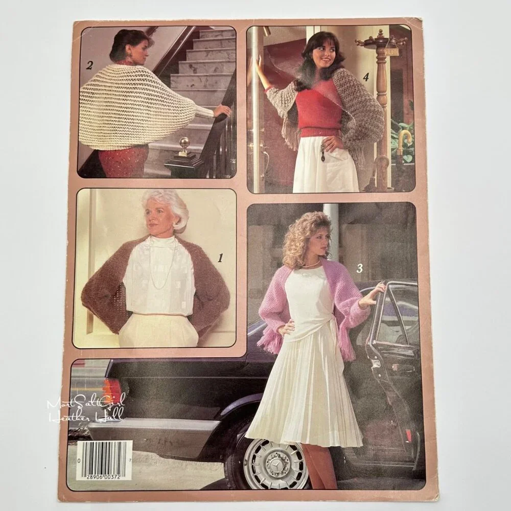 Hug-A-Shrugs Knitting & Crochet Pattern Leaflet By Leisure Arts One Size